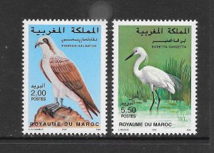 BIRDS - MOROCCO #818-19 MNH