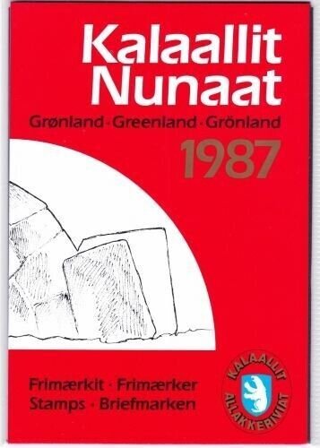 1987 Greenland Post Year Pack (Set) All Stamps for 1987 (2 Scans) VF Mint NH
