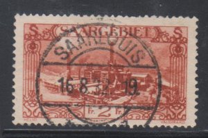 Germany,  Saar,  2fr Steelworks (SC# 133) USED