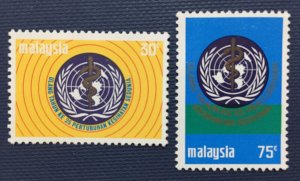 MALAYSIA 1974 25th Anniv of World Health Organisation Set of 2V SG#103-104 MH