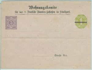 67643 - GERMANY: Wurttemberg - Postal History -  Private STATIONERY COVER