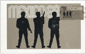 57442  -   MEXICO - POSTAL HISTORY: MAXIMUM CARD 1968 -  OLYMPIC GAMES Shooting