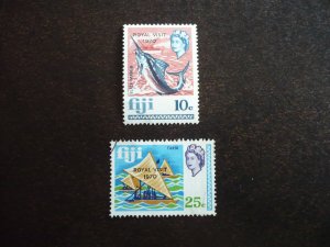 Stamps - Fiji - Scott# 287-288 - Used & Mint Never Hinged Part Set of 2 Stamps