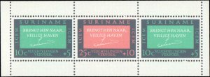 Suriname #B120-B121a, Complete Set(3), 1966, Never Hinged