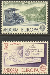 ANDORRA-SPANISH 111-112, EUROPA 1979, MINT, NH. (358)