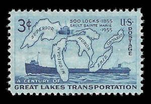 # 1069 MINT NEVER HINGED SOO LOCKS     XF+