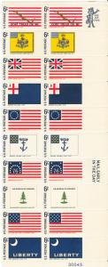 USA Stamps 1345:1354, 1354A (10)X2 MNH 6 CENTS 1967 FLAGS 