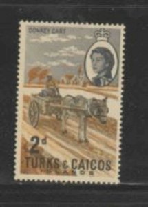 TURKS & CAICOS ISLANDS #160 1967 2p QEII MINT VF NH O.G