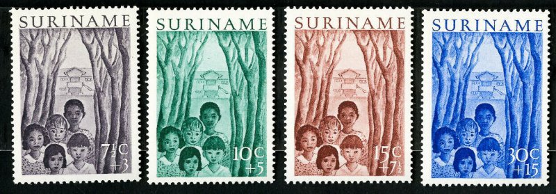 Suriname Stamps # B58-61 NH Used OG Scott Value $24.00