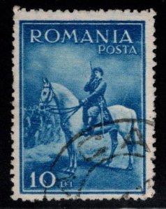 Romania Scott 416 Used 1932 King Carol 2nd on horse  stamp