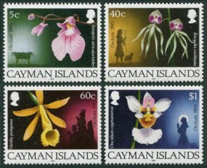 Cayman 672-675,MNH.Michel 694-697. Christmas scenes,1993.Orchids.Dog.