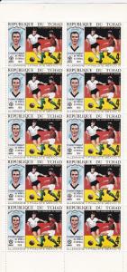 Chad # 227A-227D, World Cup Soccer, Sheets of 10, NH 1/4 Cat