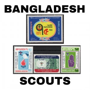 Thematic Stamps - Bangladesh - Scouts - Choose from dropdown menu