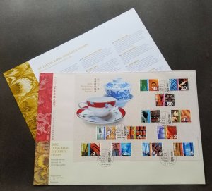 Hong Kong Definitive East West Cultural 2002 Food Cake Tea Musical Boat (FDC)