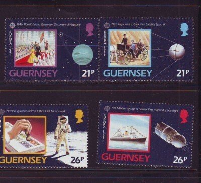 Guernsey Sc 449-52 1991 Europa  stamp set mint NH