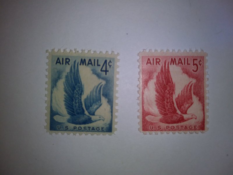 SCOTT # C48/ C50 AIR MAIL SET SINGLES MINT NEVER HINGED !!