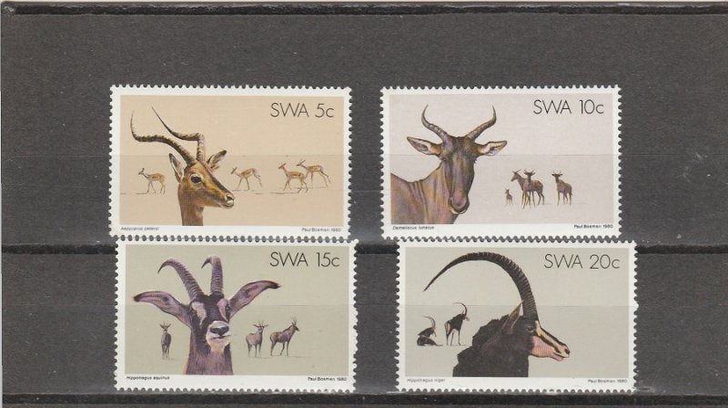 South West Africa  Scott#  443-446  MNH  (1980 Antelope)