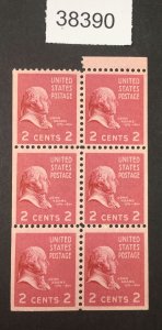 MOMEN: US STAMPS   #806b MINT OG NH BOOKLET LOT #38390