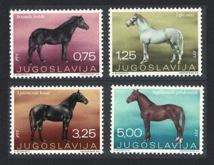 Yugoslavia Horses 4v 1969 MNH SG#1385-1388