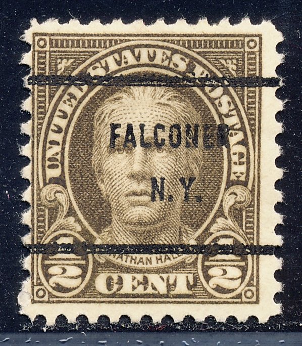 Falconer NY, 653-61 Bureau Precancel, ½¢ Hale