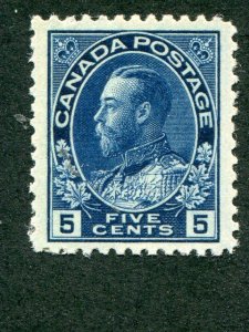 Canada #111  Mint XF VLH - Lakeshore Philatelics