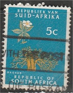 SOUTH AFRICA, 1961, used 5c Baobab tree Scott 260
