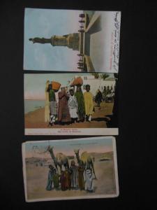 EGYPT : Scarce group of 12 Early Picture Post Cards. Many unusual