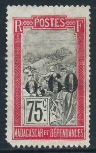 Madagascar, Sc #126, 60c on 75c, Used