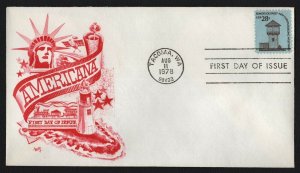#1604 28c Fort Nisqually, Marq FDC **ANY 5=FREE SHIPPING** 