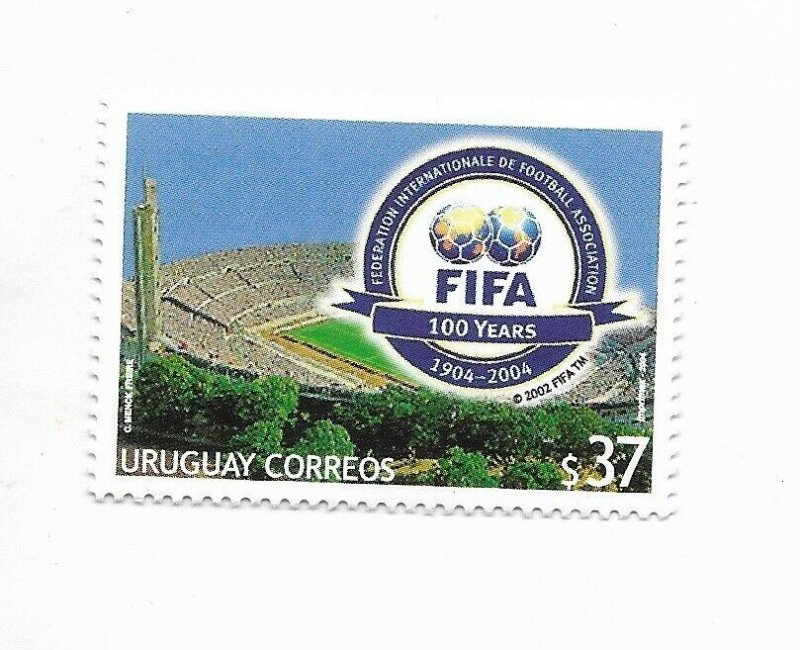 URUGUAY 2004 FIFA INTERNATIONAL FOOTBALL ORG. 100 YEAR STADIUM SOCCER 1 VALUE 