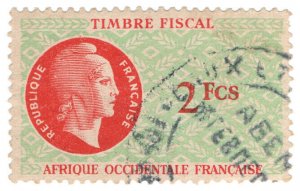 (I.B) France Colonial Revenue : AOF Duty (West Africa) 2Fcs