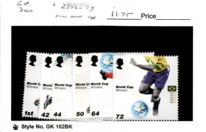Great Britain, Postage Stamp, #2372-2377 Mint NH, 2006 World Cup Soccer (AB)