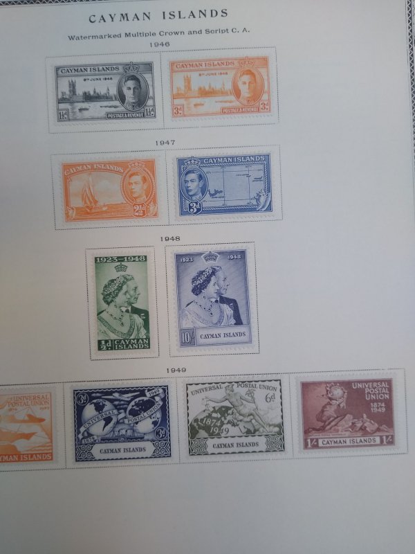 collection on pages Cayman Islands 1937-66 PS: CV $97