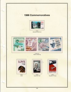 1986 Mint Commemorative 22c Forever US Postage #2167 & 2198-2211 VF MNH