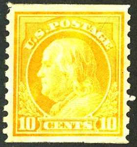U.S. #497 USED LIGHT CANCEL