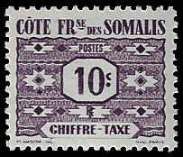 Somali Coast #J39 MNH; 10c Postage Due (1947)