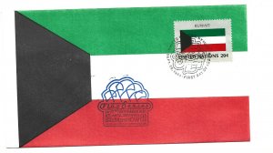 United Nations #359 Flag Series 1981, Kuwait, Andrews FDC