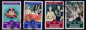 Bangladesh # 145-148, Q E II Coronation Anniv. Used Half Cat