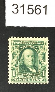 US STAMPS # 300 MINT OG NH POST OFFICE FRESH LOT #31561