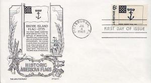 United States, First Day Cover, Flags