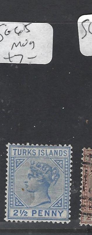 TURKS  ISLANDS (P3009B)  QV 2 1/2D    SG 65   MOG