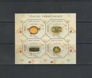 TURKEY: Sc B300  / **TURKISH CUISINE **/ Sheet of 4 / MNH