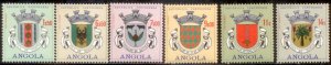 Angola 1963 SC# 462,471-2,475,477,479 MLH-OG E35