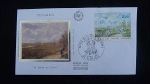 art paintings Camille Pissaro impressionism FDC France 1981 (ref 30901)