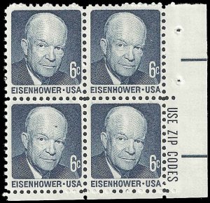 US - #1393 - MNH ZIP Block - SCV-1.00