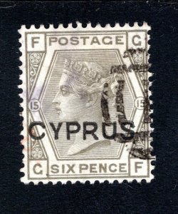 Cyprus, SC# 5,   F/VF, Used, Forgery-legitimate #5 has CV $750.00  .....1580005