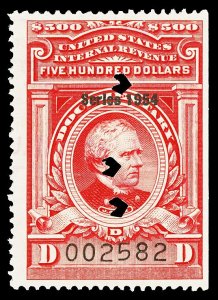 Scott R683 $500.00 1954 Dated Red Documentary Revenue Used VF Cat $30