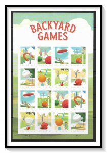 US #5634a Backyard Games Full Pane MNH