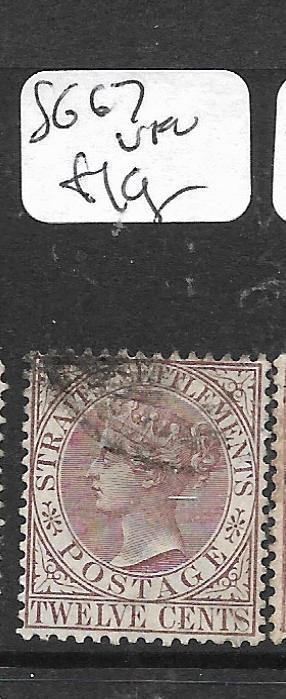 MALAYA STRAITS SETTLEMENTS   (P0605B) QV  12C   SG 67   VFU