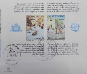 O) 1989 SAN MARINO, EUROPA, POST OFFICES - PALAZZETO DELLE POSTE - 1842, DOGANA,